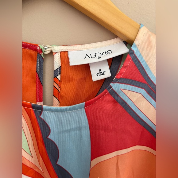 Alexis Multicolor Long Sleeve Dress Size Small - Picture 3 of 4